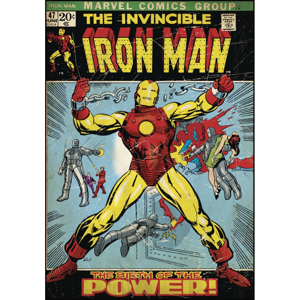 Jual Marvel Iron Man Comic Book Cover - Stiker Dinding . RMK1662SLG (K1 ...