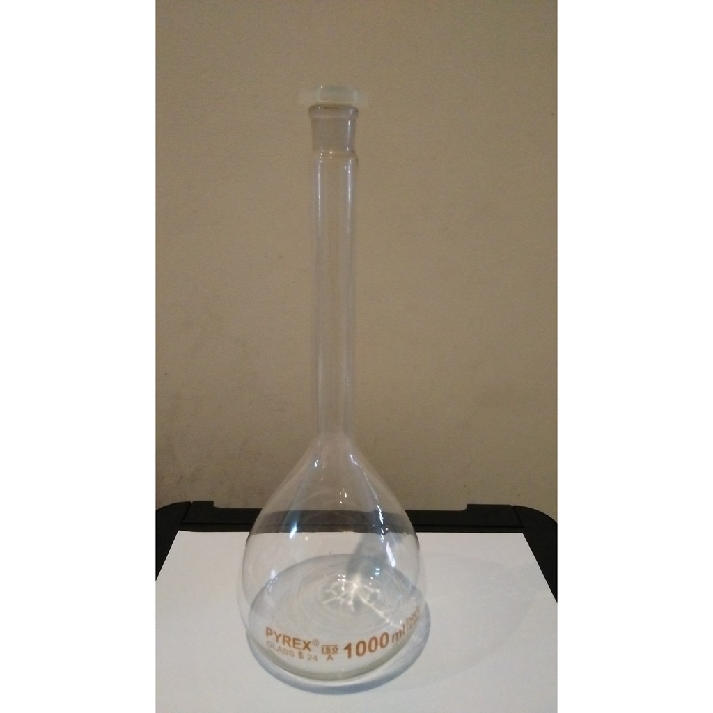 Jual Labu Ukur Volumetric Flask 1000 Ml 1 Liter Rrc Grade B Shopee Indonesia 0710