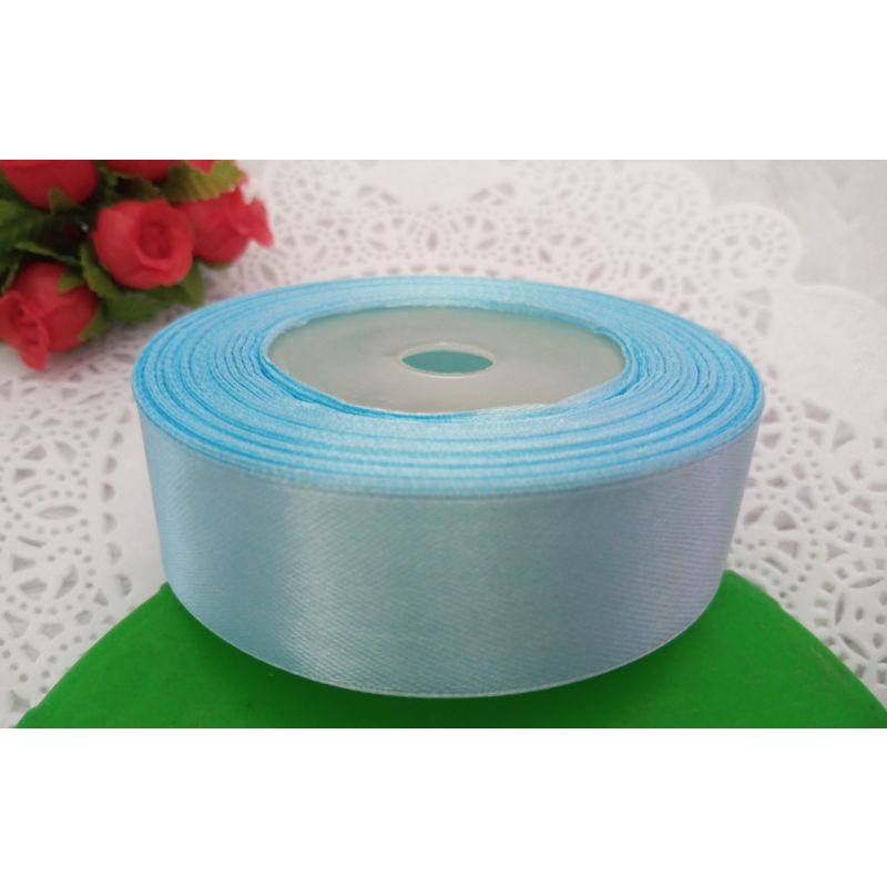 Jual 1roll Pita Satin 25cm Biru Muda Shopee Indonesia