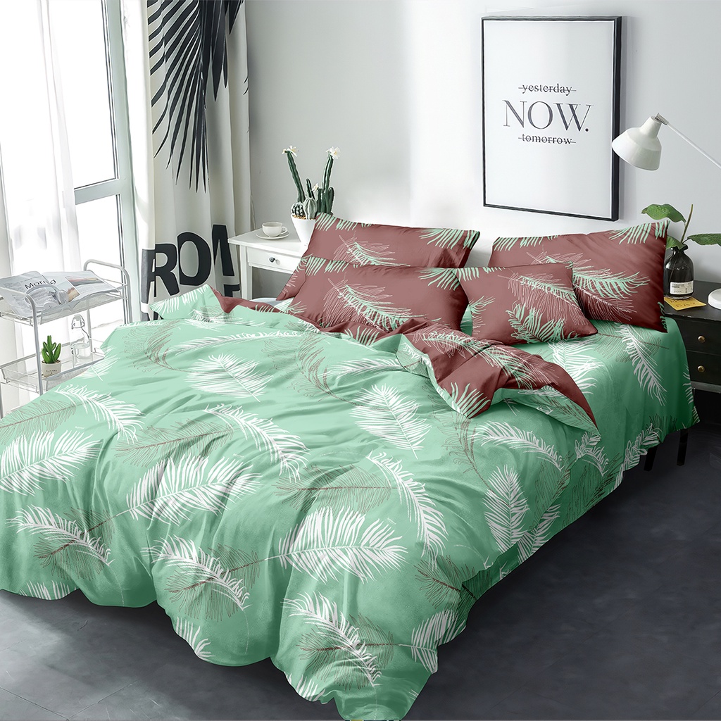 Jual Internal Bed Cover Set Queen 160x200 Tinggi 25 Fitted Palm
