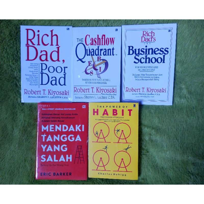 Jual BUKU MOTIVASI THE CASHFLOW QUADRANT BUSINESS SCHOOL RICH DAD POOR ...