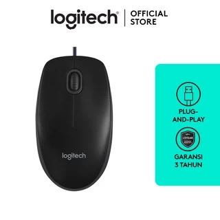 Logitech B100 Mouse Kabel USB Optical