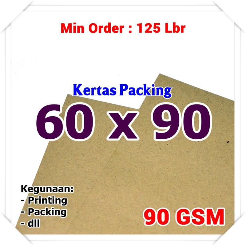 Jual PAKET 125 lembar - Kertas Packing | Kraft Paper | Bungkus | Coklat ...