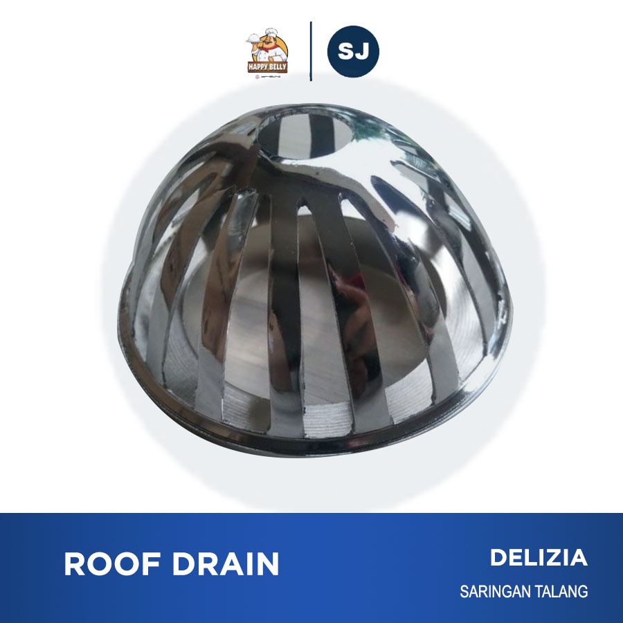 Jual Roof drain stainless 3 inchi/saringan talang air/Penyaring saluran ...