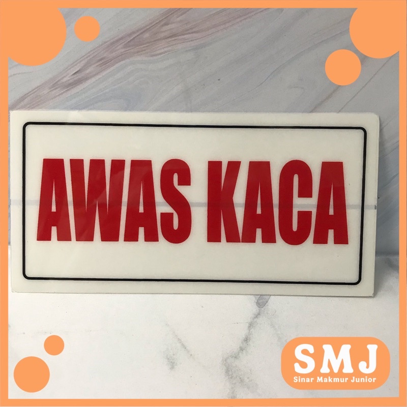 Jual Stiker Awas Kaca Shopee Indonesia