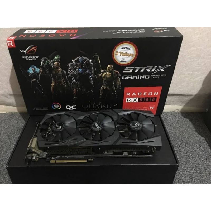 Jual ASUS ROG STRIX RX580 8GB DDR5 OC | Shopee Indonesia