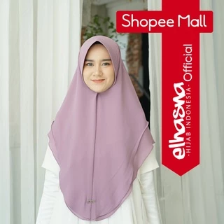 Elhasna Hijab Indonesia Instan Khimar ( ZARA ) Ceruty Bolak Balik