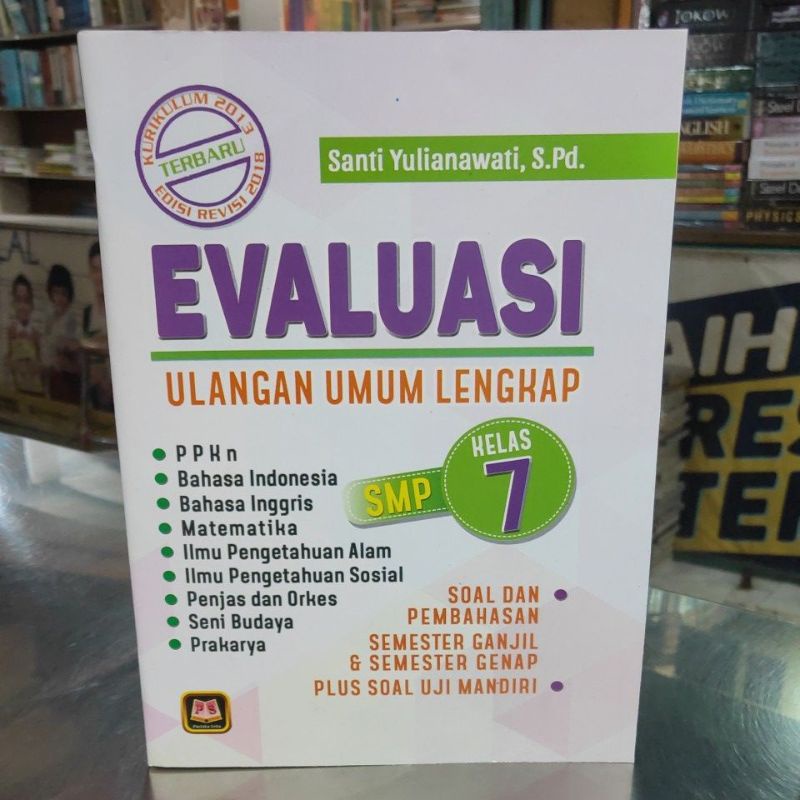 Jual BUKU LATIHAN SOAL KELAS 7 SMP / EVALUASI ULANGAN UMUM LENGKAP ...