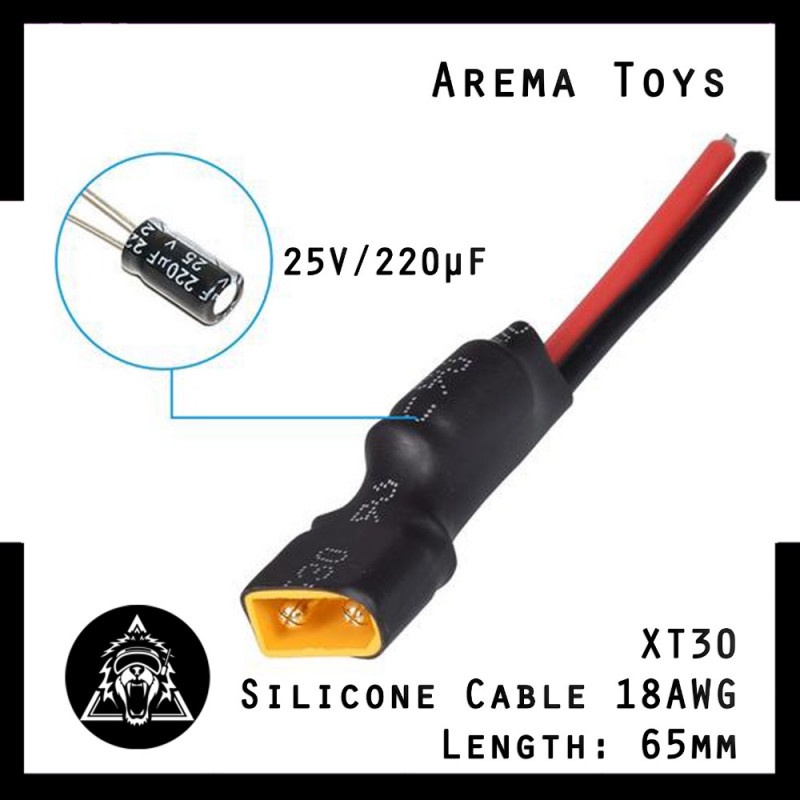 Jual XT30 Whoop Pigtail Silicon Cable 18AWG Kabel Silikon with ...