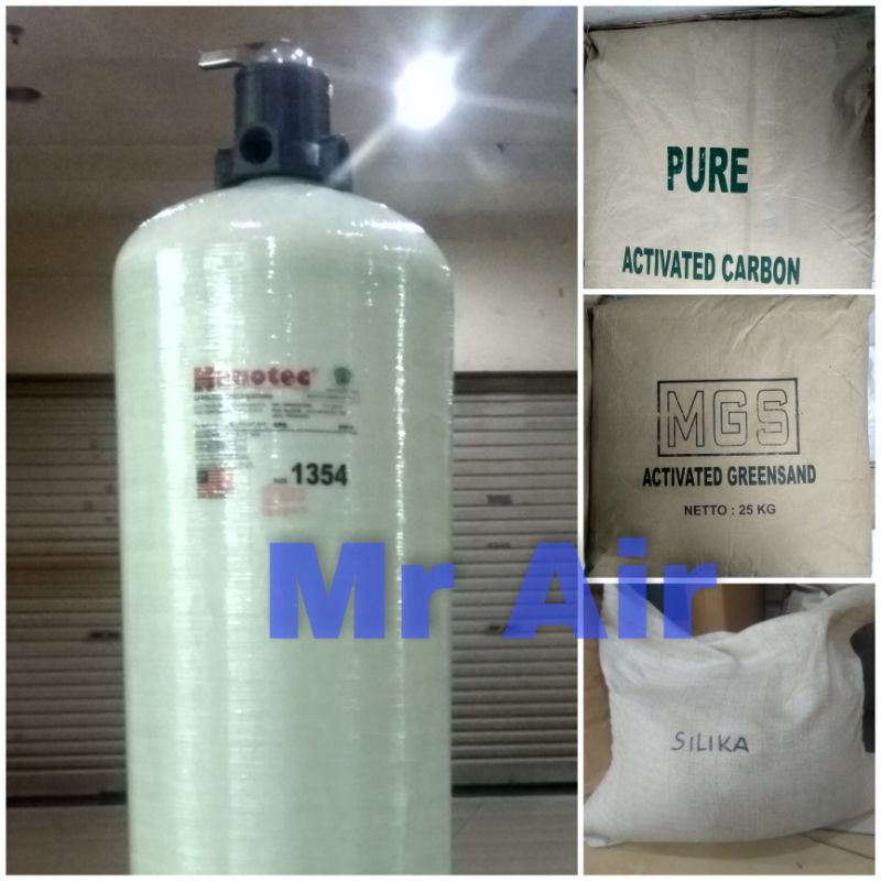 Jual Paket filter air 1354 + 3 media / penjernih air rumah tangga