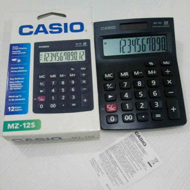 Jual Calculator Casio™ MZ12S Original Shopee Indonesia