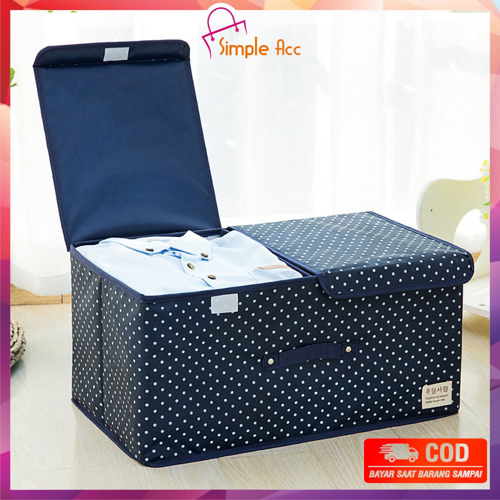 Jual DO-C485 Storage Box Serbaguna Tempat Penyimpanan Baju Dengan Tutup ...