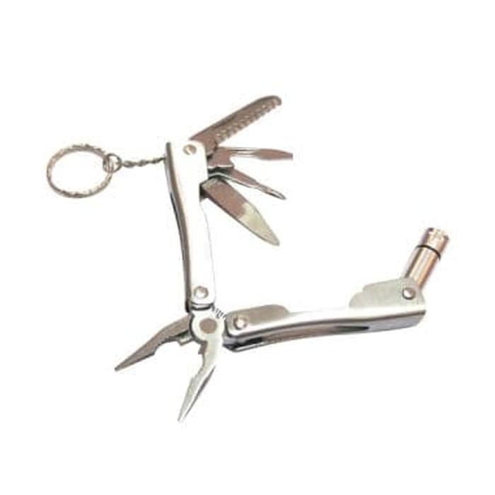 Jual EDC Tang Mini 8 in 1 Multifungsi Senter LED Obeng Pemotong Pisau ...