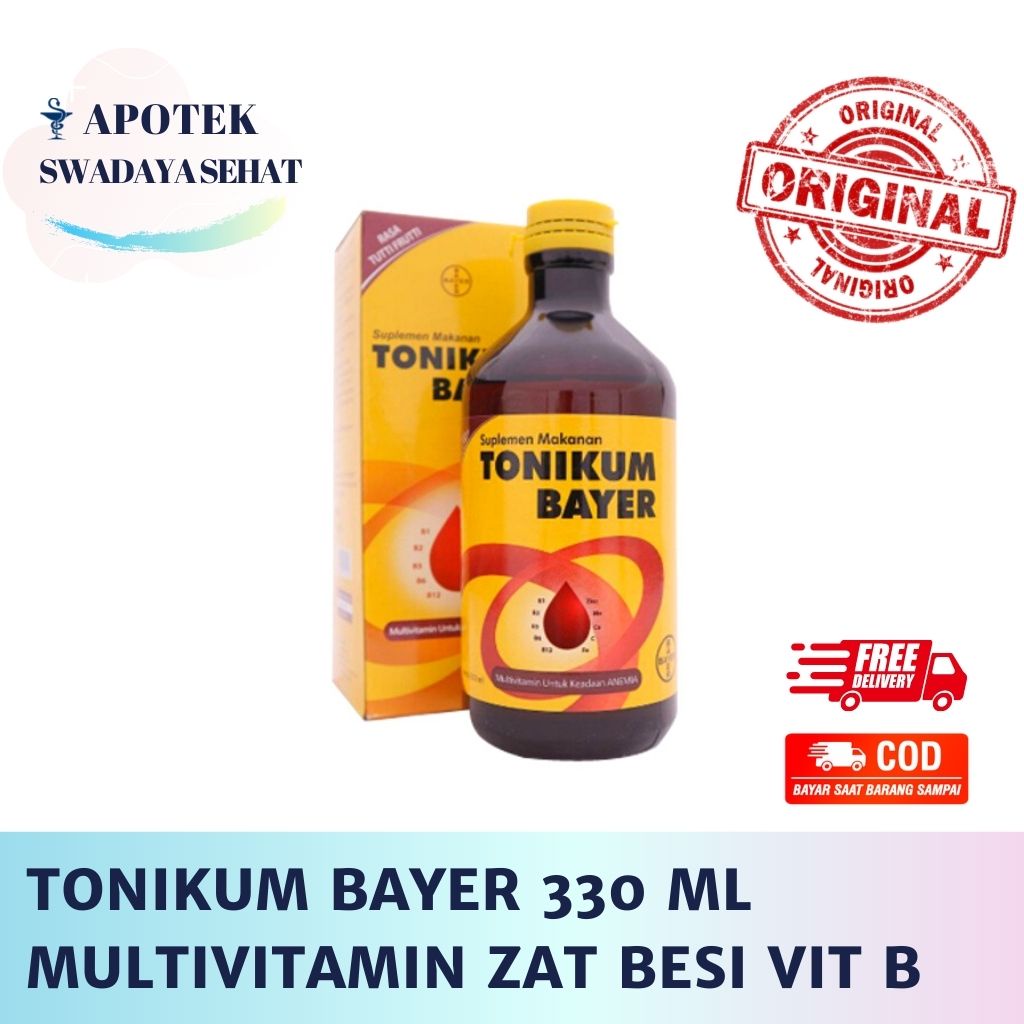 Jual TONIKUM BAYER 330 ML Rasa Tutti Frutti - Multivitamin, Mineral ...