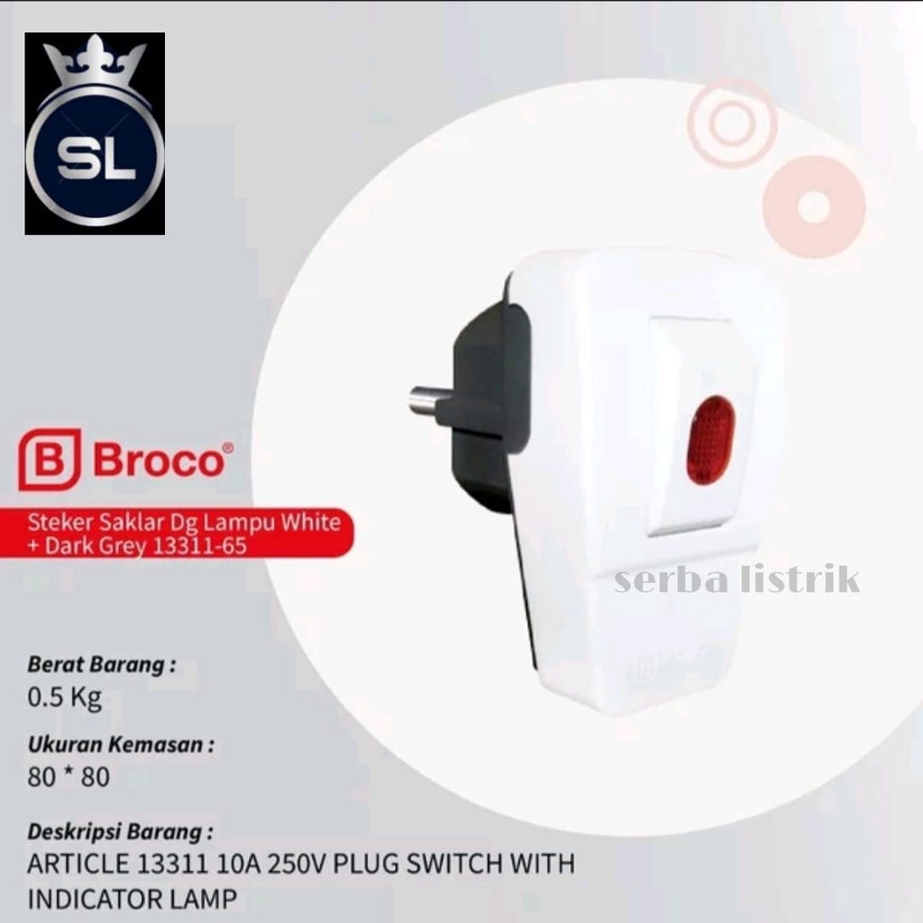 Jual STEKER LAMPU SAKLAR ON/OFF BROCO / Broco Steker Saklar + Lampu ...