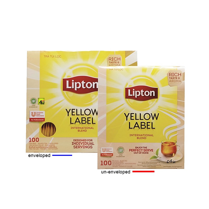 Jual Lipton - Yellow Label Tea - 100 Pcs Tea Bag | Shopee Indonesia