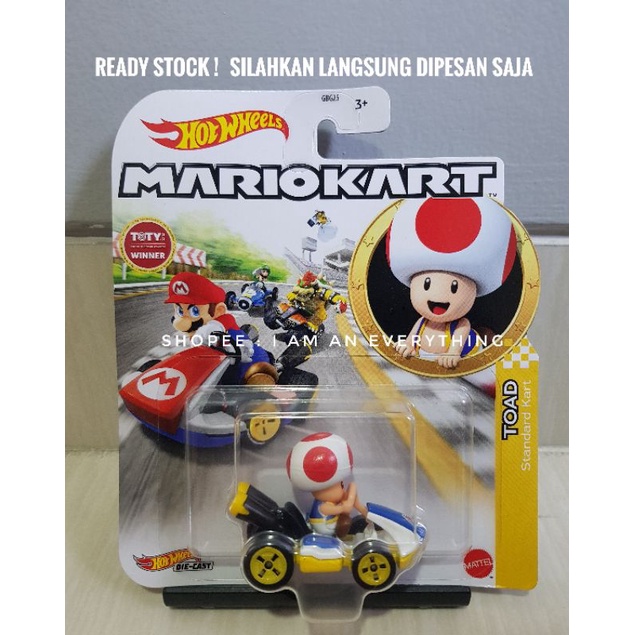 Jual Die Cast Hot Wheels Mario Kart Toad Standard Kart Hotwheels Mariokart Original Shopee 7942