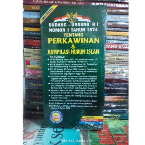 Jual Undang-Undang RI Nomor 1 Tahun 1974 Tentang PERKAWINAN DAN ...