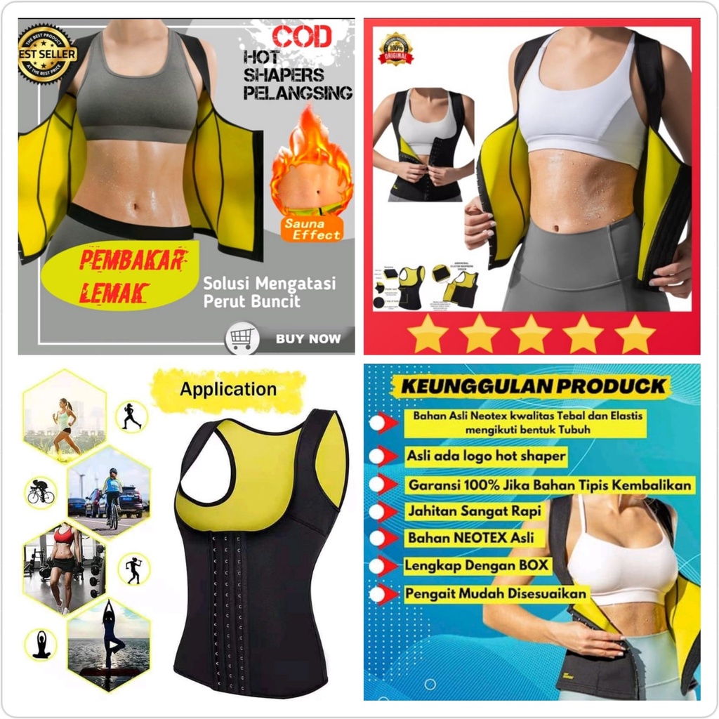 Neotex Hot Slimming Vest Jual KORSET NEOTEX HOT SHAPERS