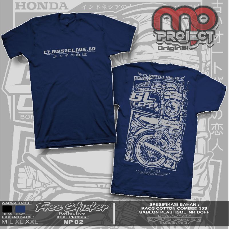 Jual Mp 02 Kaos Honda Cb Kaos Cb Kaos Gl100 Kaos Honda Gank Kaos Motor