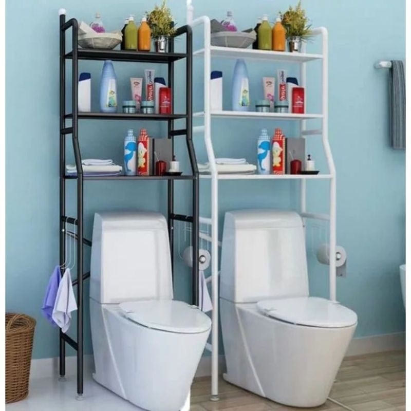 Jual Rak toilet orgainazer / rak closet rangka besi Shopee Indonesia
