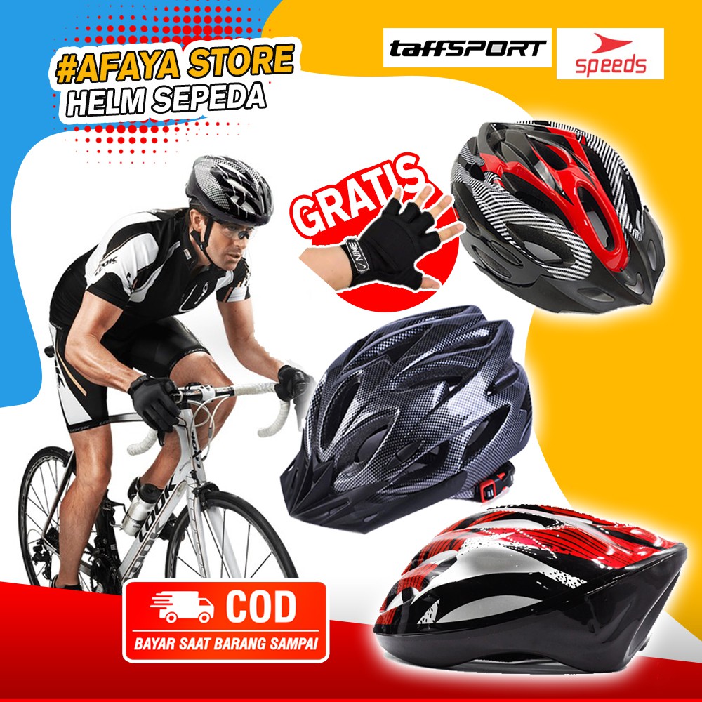 Jual Hot Promo Taffsport Helm Sepeda Gunung Eps Foam Pvc Shell X10