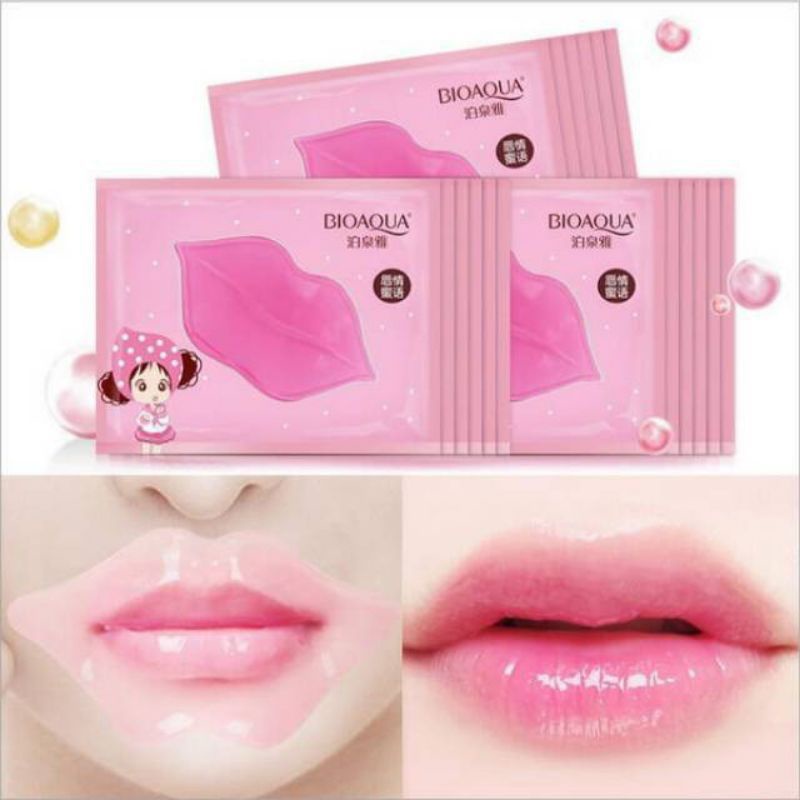 Jual Masker Bibir Collagen BIOAQUA Moisturizing Nourish Lips Mask ...