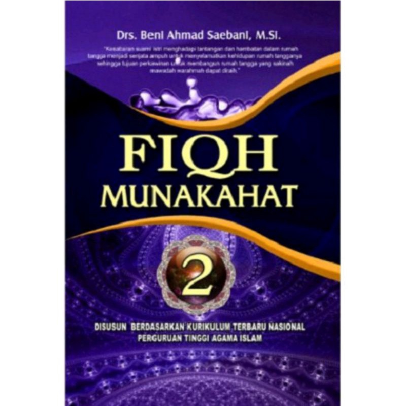 Jual Pustaka Setia Buku Fiqh Munakahat 2 Drs Beni Ahmad Saebani M Si