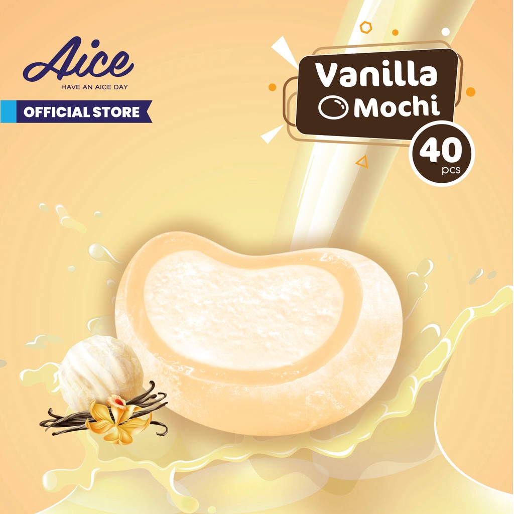 Jual Aice Ice Cream Mochi Vanilla Karton Pcs Shopee Indonesia