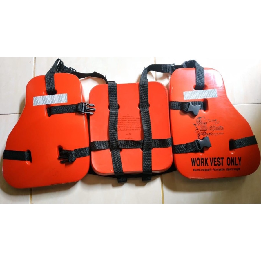 Jual Safety Jaket Pelampung Rompi Life Jacket Work Vest Only Sea Horse ...