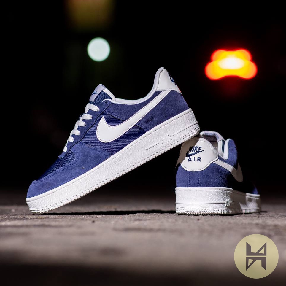 Jual Sepatu Sneaker Pria Cowok Nike Air Force 1 Low Navy White Original