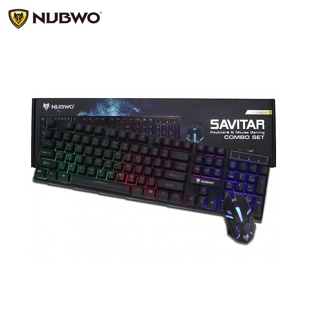 Jual Keyboard Mouse Nubwo Savitar NKM-623 RGB Gaming | Shopee Indonesia