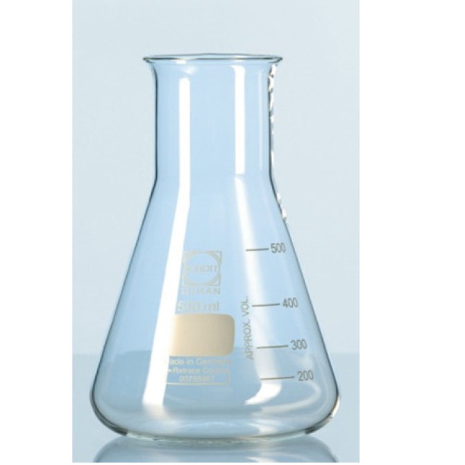 Jual DURAN | ERLENMEYER FLASK 250mL Wide Neck Ø79mmxh131mm Labu ...