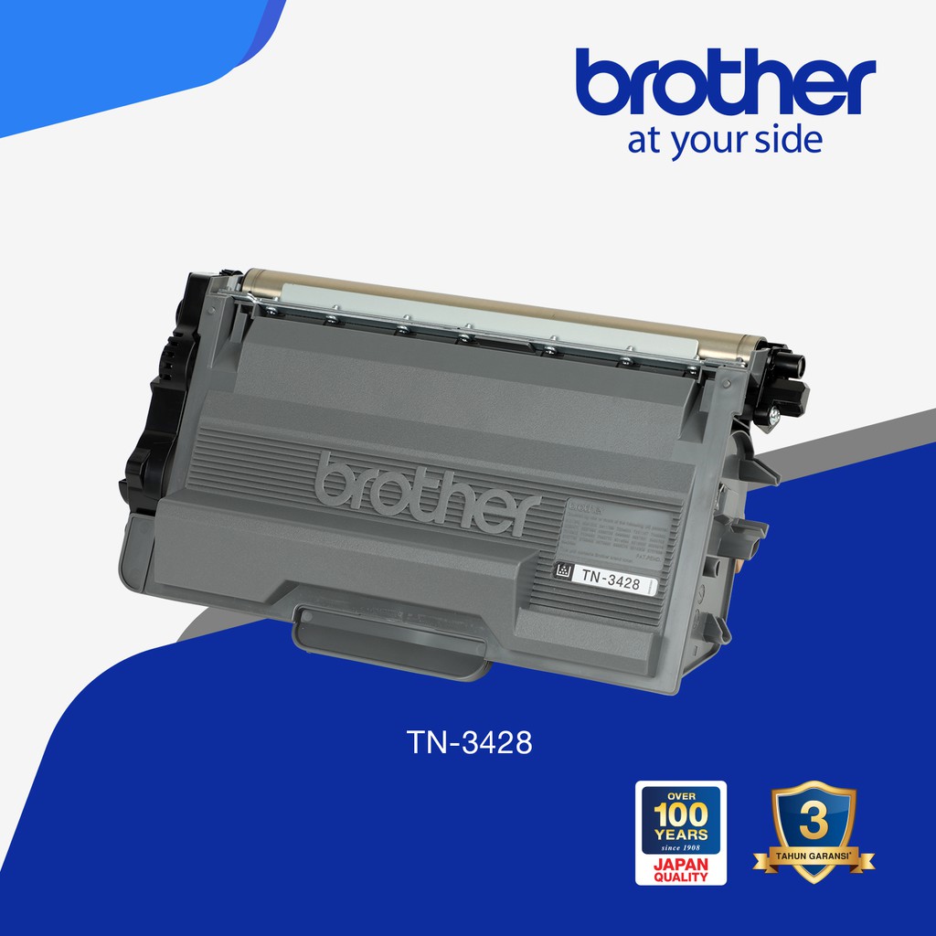 Toner Brother Original TN3428 TN-3428 for HLL5100DN/MFCL5900DW/MFCL6900DW dll, Original Resmi