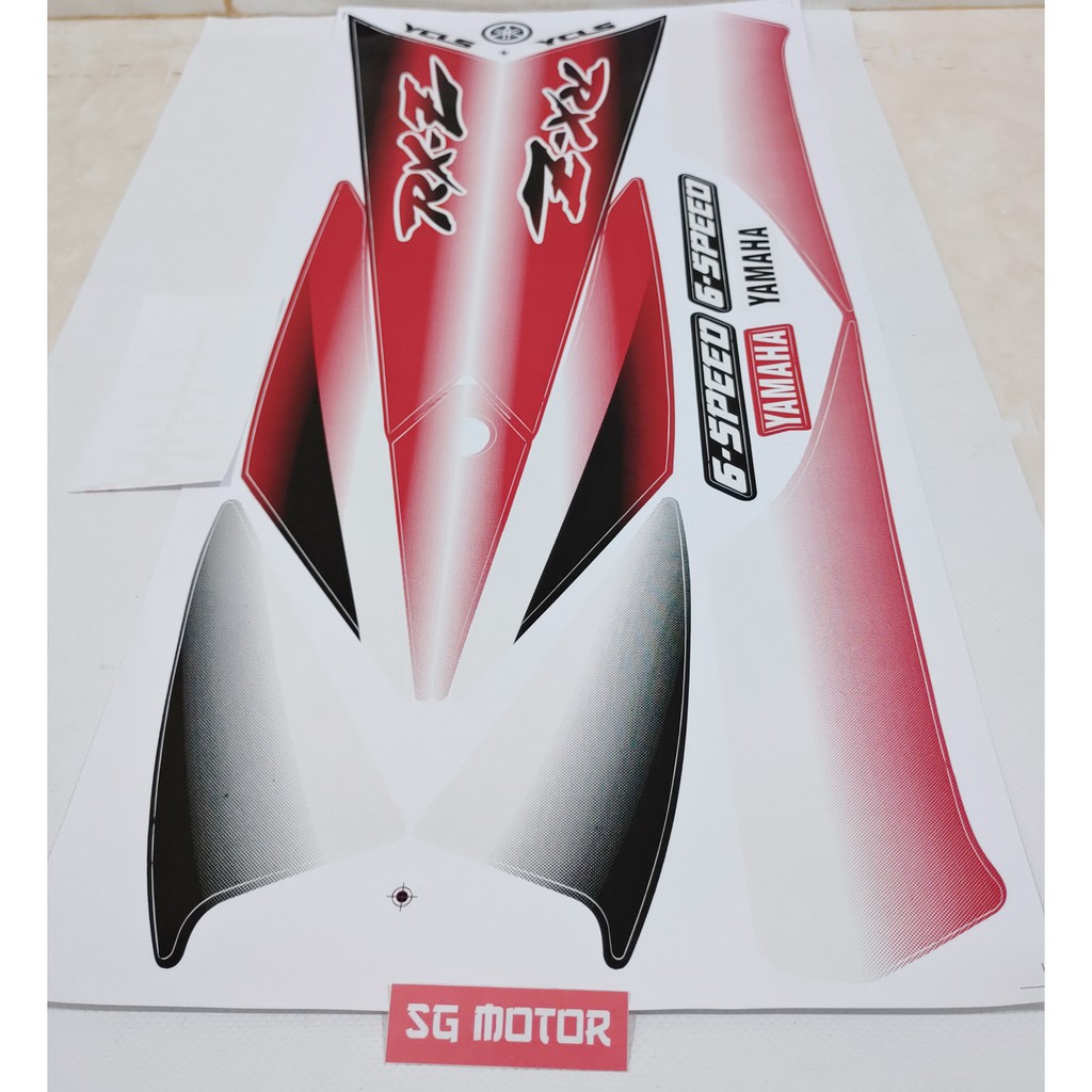 Jual STIKER BODI RXZ LAMA. STRIPING BODY YAMAHA RXZ MILE WARNA MERAH ...