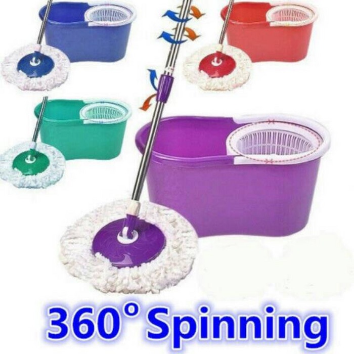 Jual Alat Pel lantai Spin Mop Pel Lantai Otomatis | Shopee Indonesia