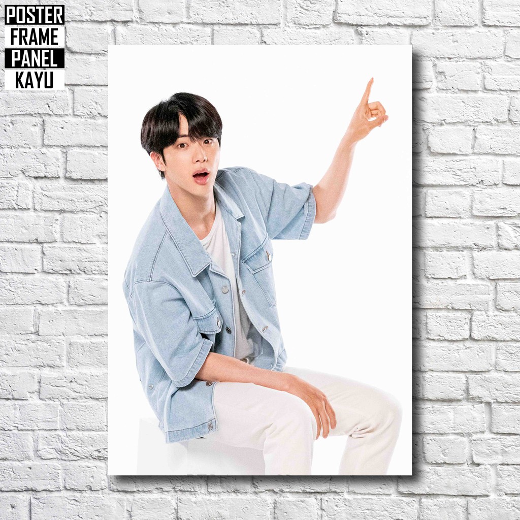 Jual Poster Bts Jin Frame Kayu Solid A Jin Shopee Indonesia