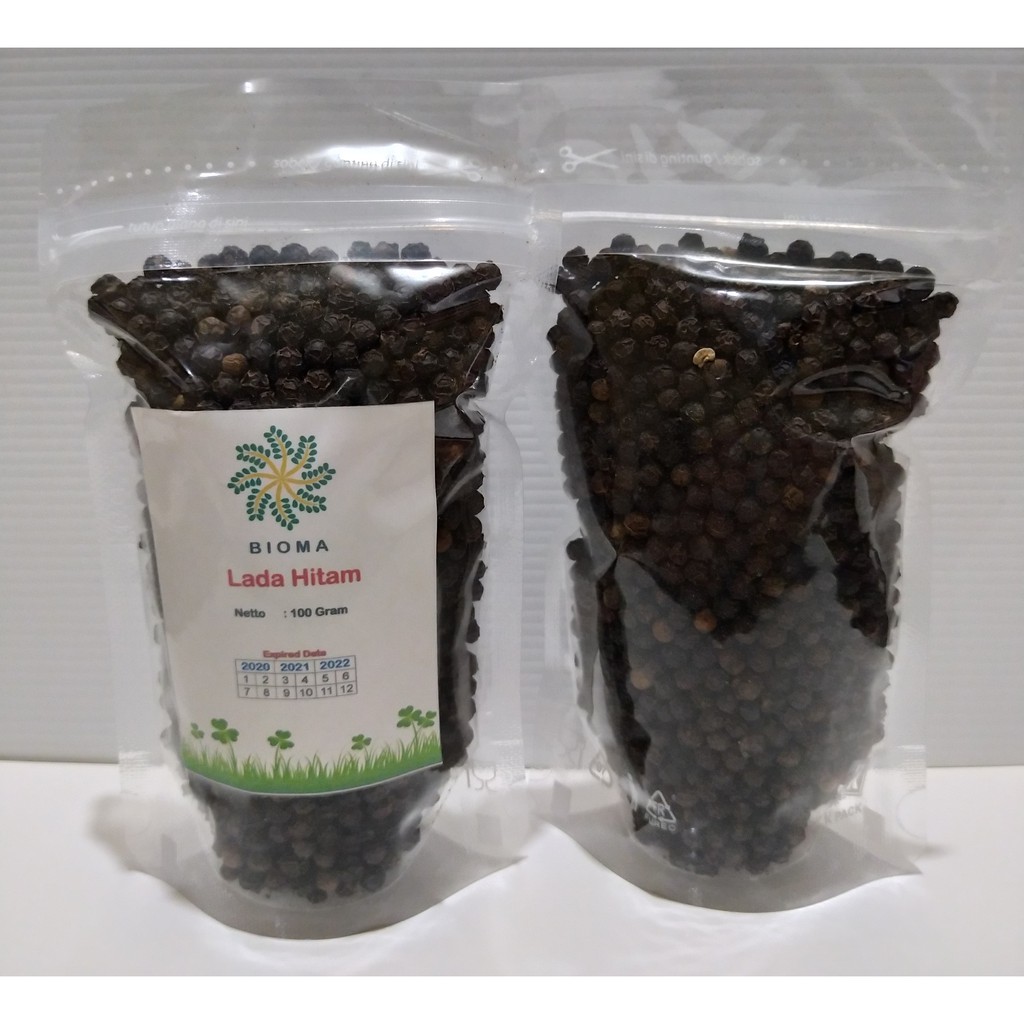 Jual Lada Hitam Lampung Utuh 100 gr / Biji Lada Hitam Utuh untuk Masak ...