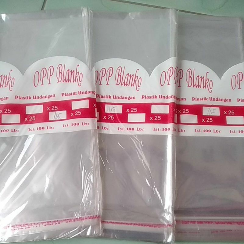 Jual Plastik Opp Seal X Isi Pcs Shopee Indonesia