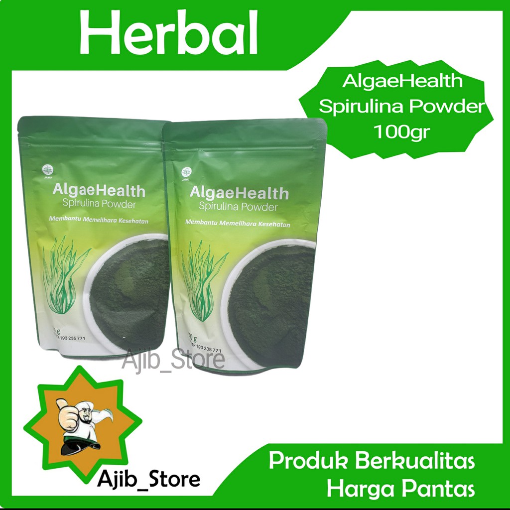 Jual (BEST PRODUCT) Bubuk SPIRULINA POWDER ALGAE HEALTH 100 gram 100gr ...