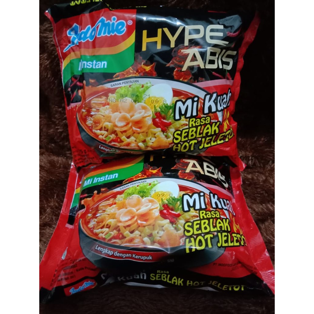 Jual Indomie Hype Abis Mi Kuah Rasa Seblak Hot Jeletot 75 Gr Shopee