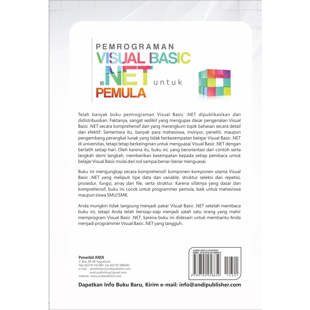 Jual Pemrograman Visual Basic.Net Untuk Pemula + cd | Shopee Indonesia