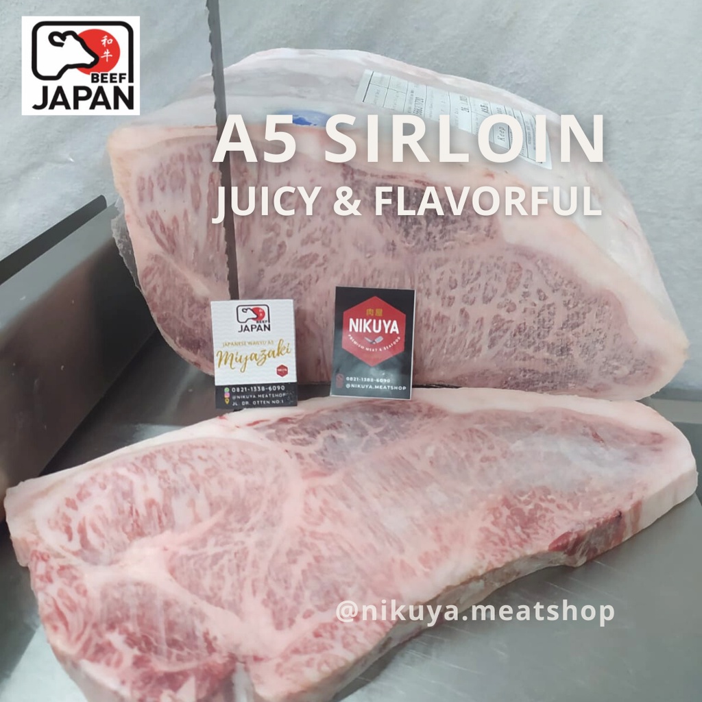 Jual A5 SIRLOIN 500 gram - MIYAZAKI Steak Wagyu Japan daging sapi has ...