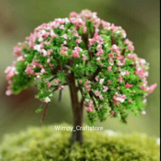 Jual Miniature pohon FLOWER TREE bahan maket arsitek hiasan taman ...