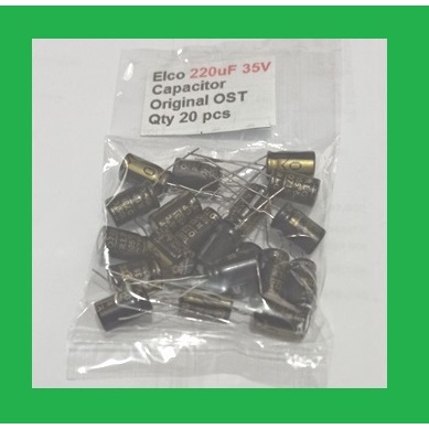 Jual Qty Pcs Elco Uf V Capacitor Original Ost Shopee Indonesia