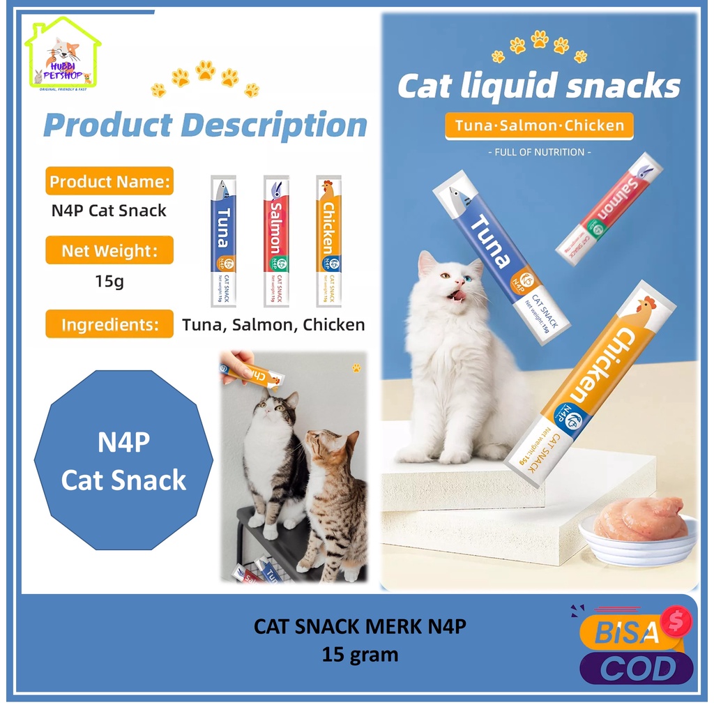 Jual Snack Kucing N4P / Vitamin Kucing High Vitamin Creamy Cat Treat ...