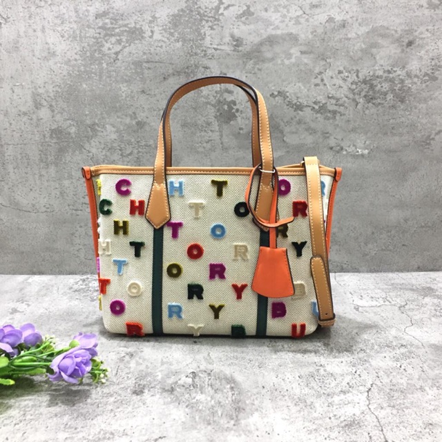 Bolso Tory Burch Perry Fil Coupe Triple 56253 Natural/Multi Color