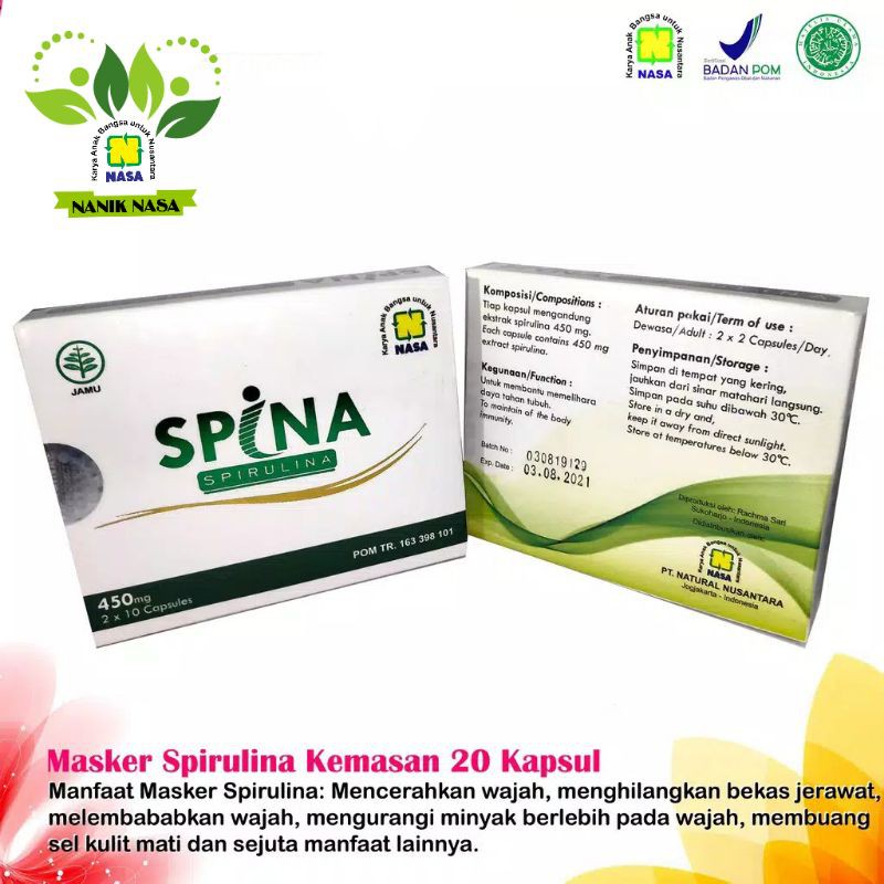 Jual Spina Original Nasa (Spirulina Nasa) Shopee Indonesia