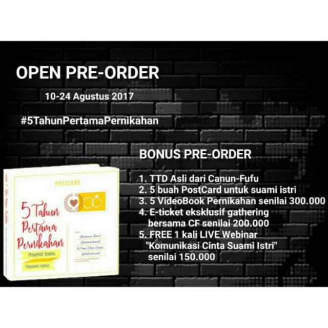 Jual 5 Tahun Pertama Pernikahan Shopee Indonesia