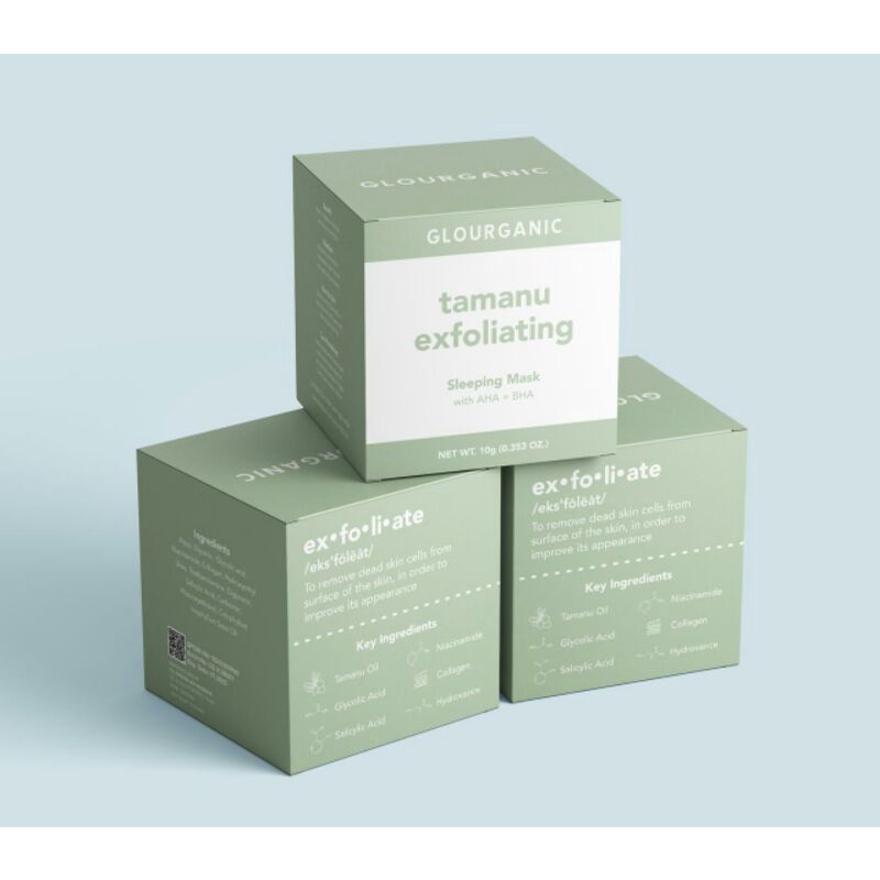 Jual SLEEPING MASK BY GLOURGANIC (TAMANU EXFOLOATING WATERMELON